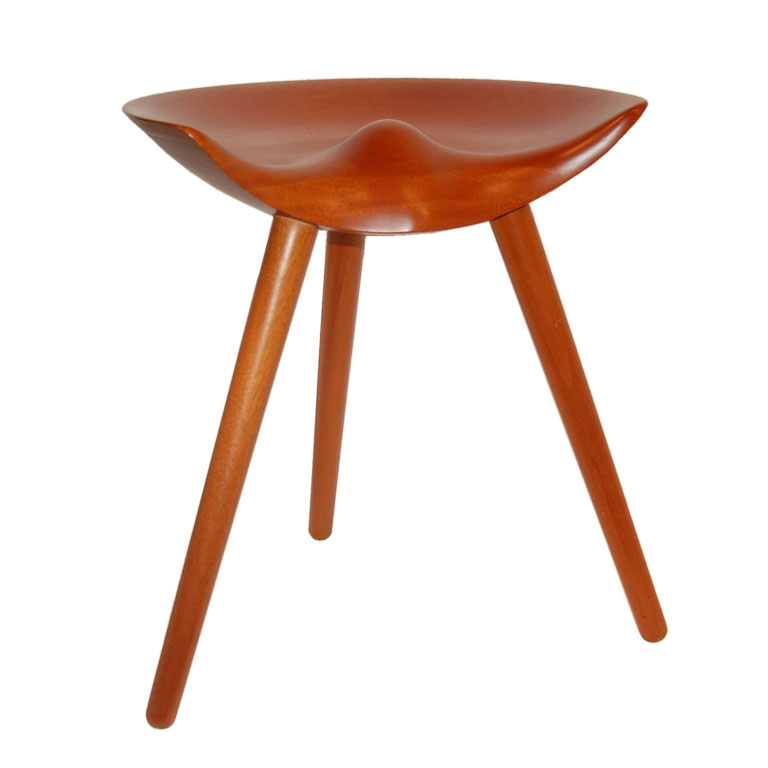 Three-legged Stool by Mogens Lassen at 1stdibs