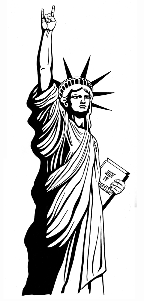 Statue Of Liberty Drawing Outline