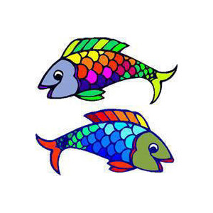 The rainbow fish clipart