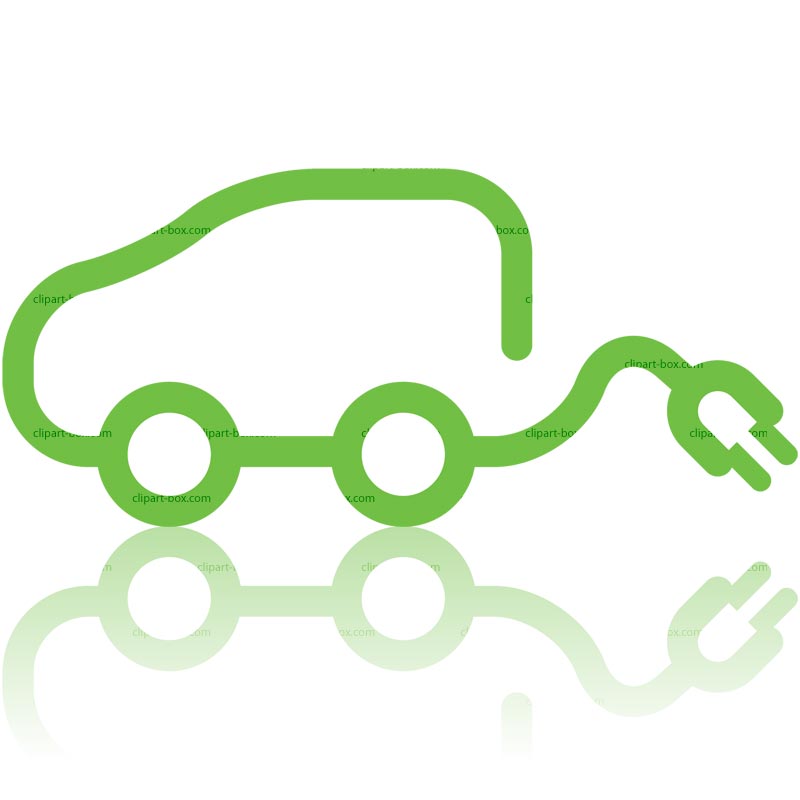 Electric car clipart