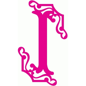 Silhouette Design Store - View Design #55586: fancy letter i