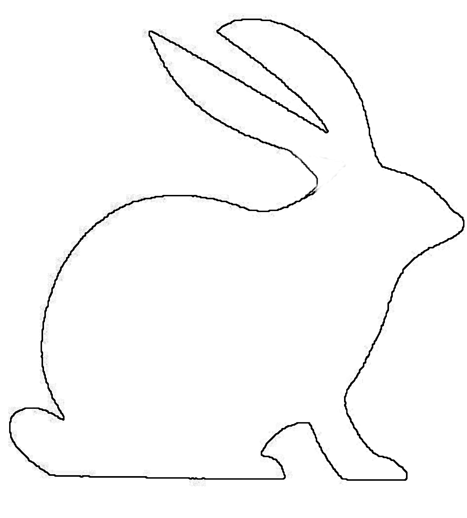 Rabbit Line Drawing