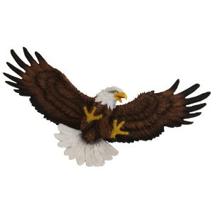 Amazon.com - Soaring Eagle Sculpture Plaque, 21-inch, Wall Sign ...
