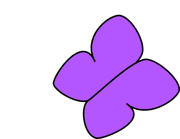 Purplebutterfly Clip Art Vector Online Royalty Free