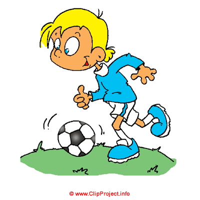 Playing football clip art