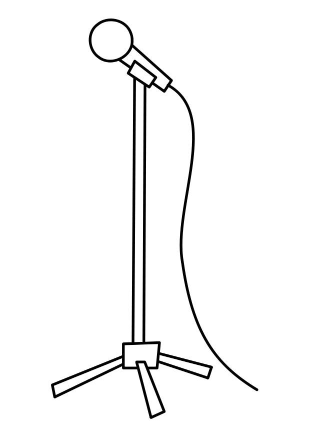 Coloring page microphone - img 22480.