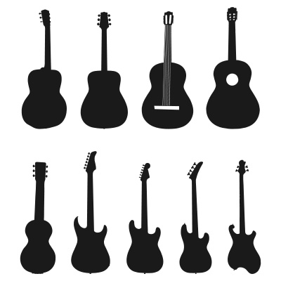 Guitar Silhouette Vector