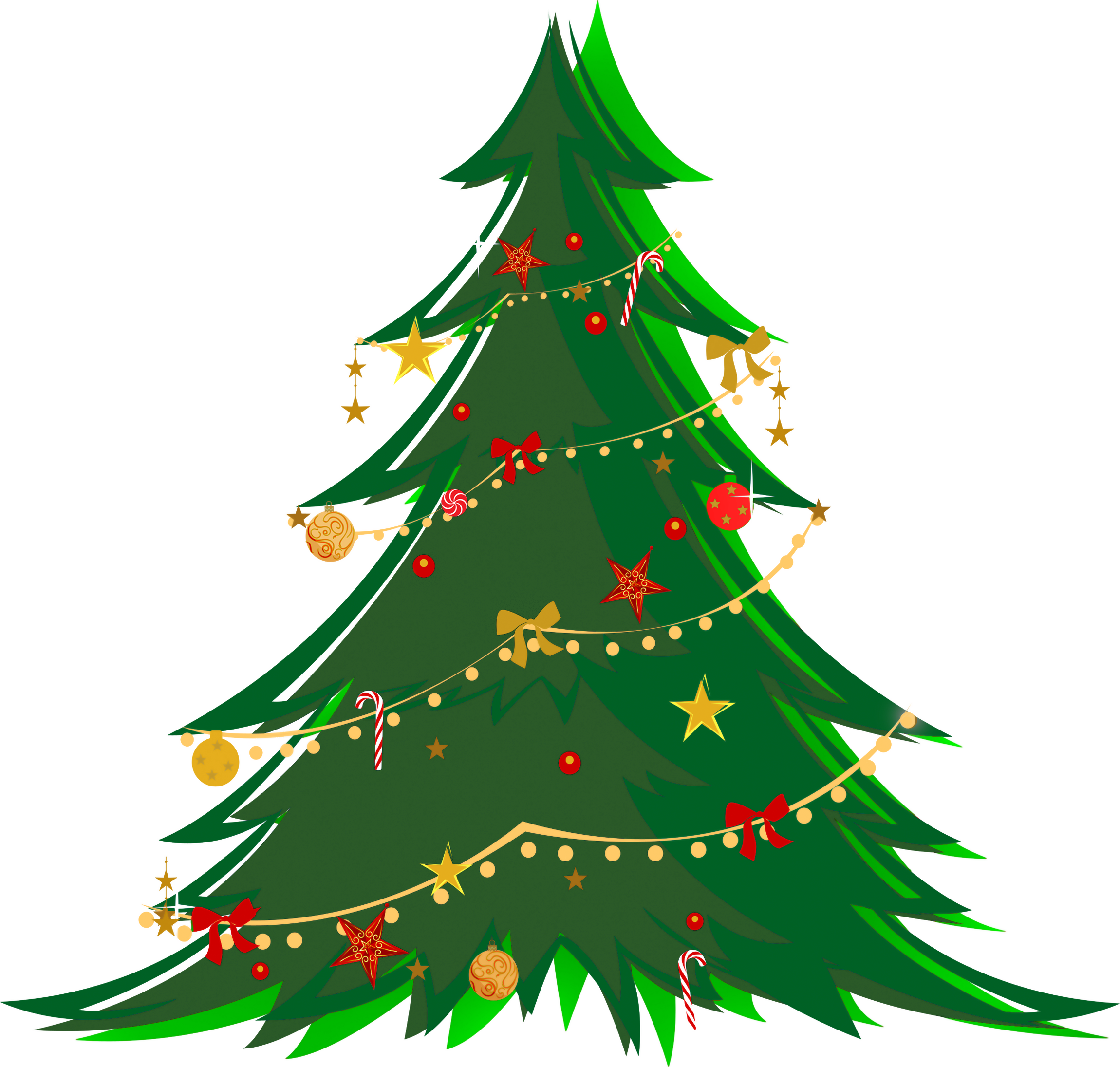 Hanging a christmas tree christmas clipart - ClipartFox