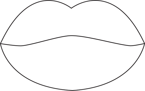Lip Clipart Black And White - Free Clipart Images