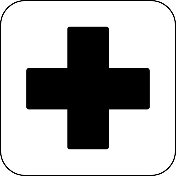 First Aid: Visual Symbol, Icon, Pictogram Signage for Location ...