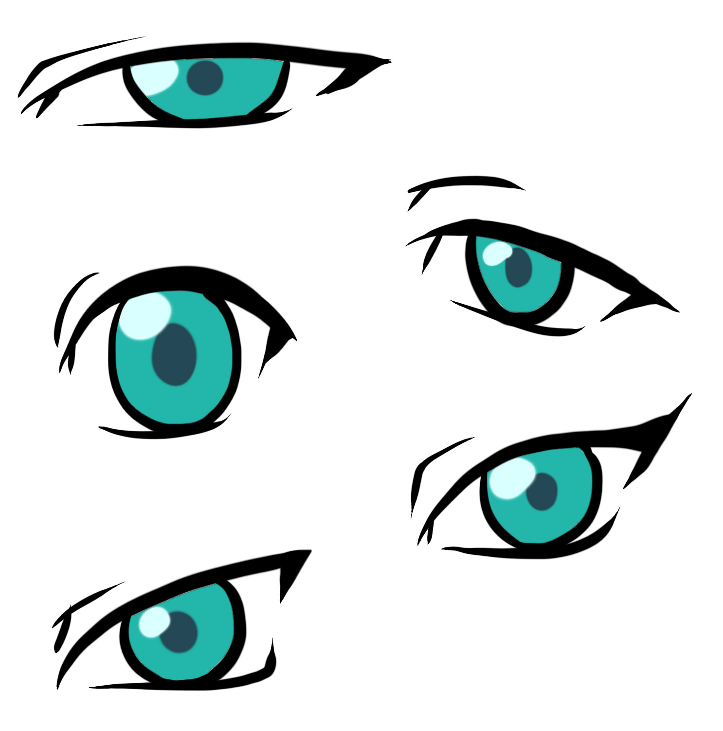 Scared Cartoon Eyes