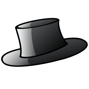 Top Hat Clipart Black And White - Free Clipart Images