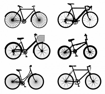 Bicycle silhouette vector Free vector for free download about (22 ...