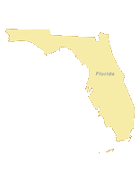 Free Digital Florida Outline Blank Map - Illustrator / PDF ...