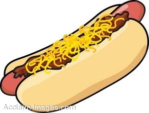 Hot dog chili dog clipart