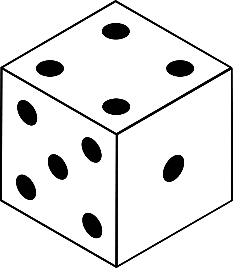 Die with sides 04, 05, 01 | ClipArt ETC