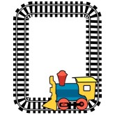 Train Track Border birth announcement templates ( 1 found )
