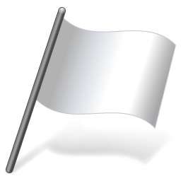 Solid Color White Flag / Vista Flags / 128px / Icon Gallery