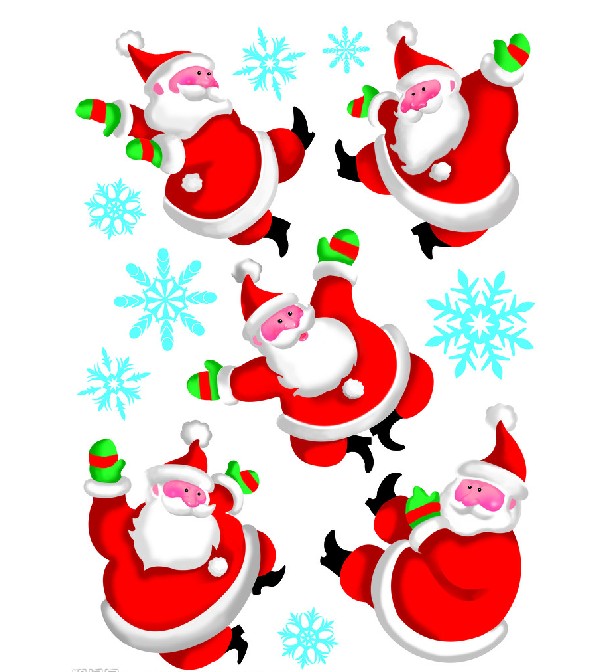 Father Christmas Paper Sticker - China Adhesive Sticker, Self ...