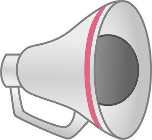 Megaphone clip art - vector clip art online, royalty free & public ...