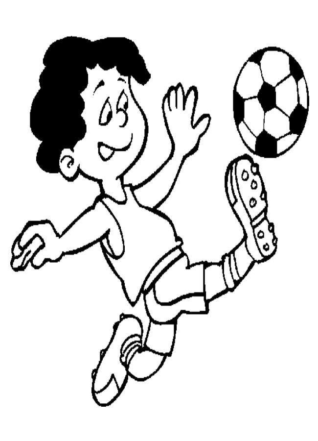 Soccer Coloring Sheet - Homeschool Helper