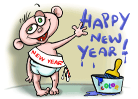 Free New Year Graphics - Fireworks - Baby New Year - 2017