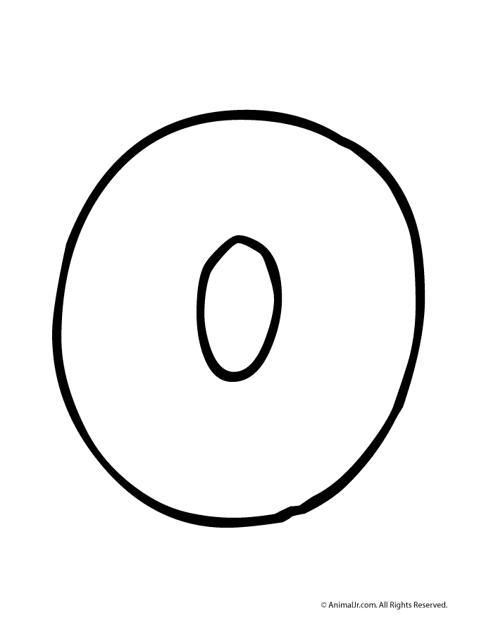 Bubble letter o clipart