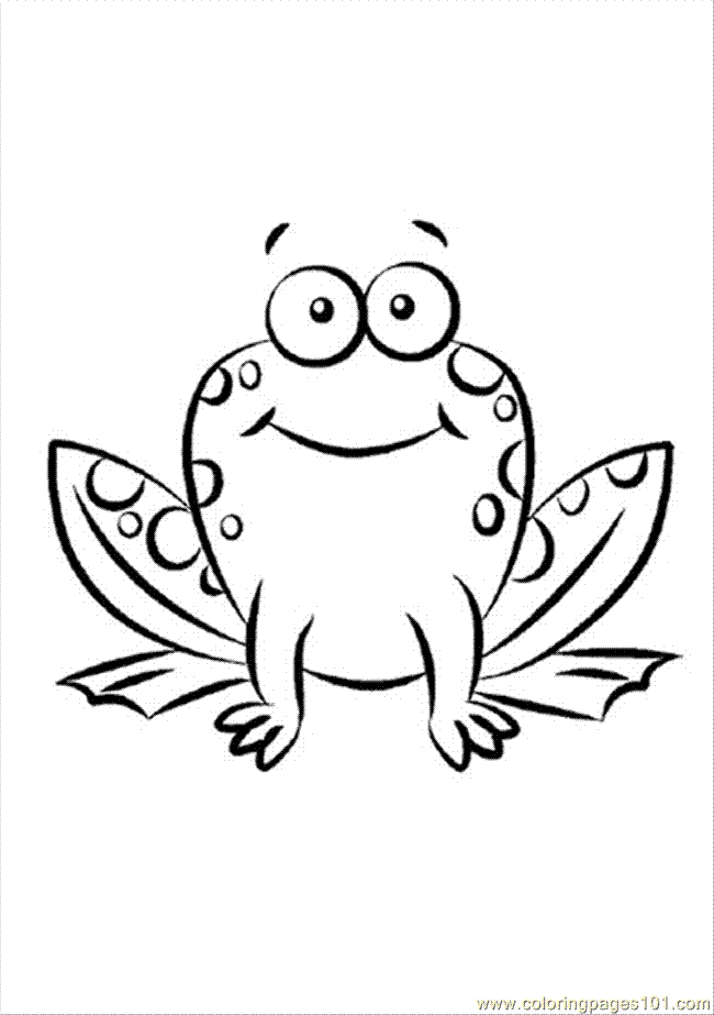 Cartoon Frog Coloring Pages - AZ Coloring Pages