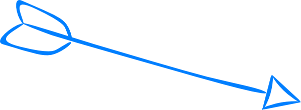 Blue arrow clipart elegant