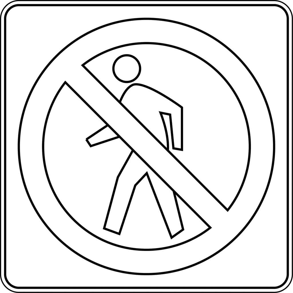 Safety Signs Coloring Pages - AZ Coloring Pages