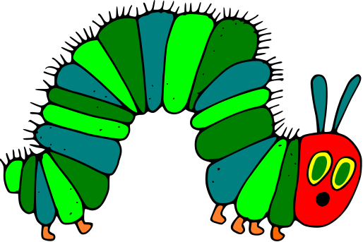 Cute caterpillar clipart