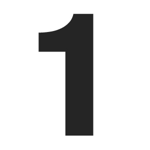 Solid number 1 -