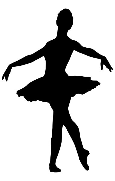 Free ballerina silhouette clipart