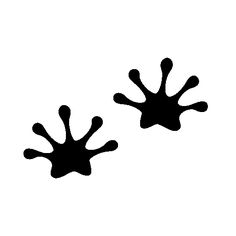 Lizard footprint clipart