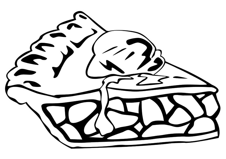Pie Coloring Pages - AZ Coloring Pages