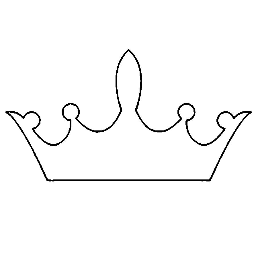 Crown Free Coloring pages online print.