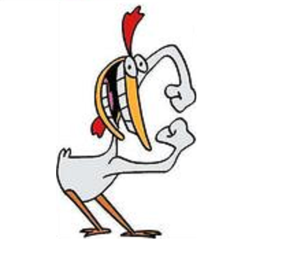 chicken, cartoon, chicken and cow, child - image #648505 on Favim.com