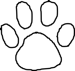 Cub paw print clip art