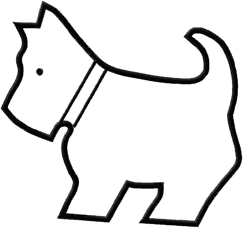Dog Outline Clipart