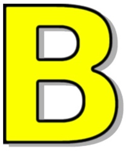 Letter b clip art