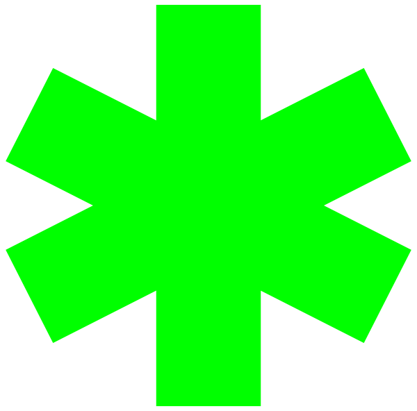 Star Of Life Clip Art - vector clip art online ...