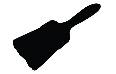 Paint brush silhouette vector – Silhouettes Vector