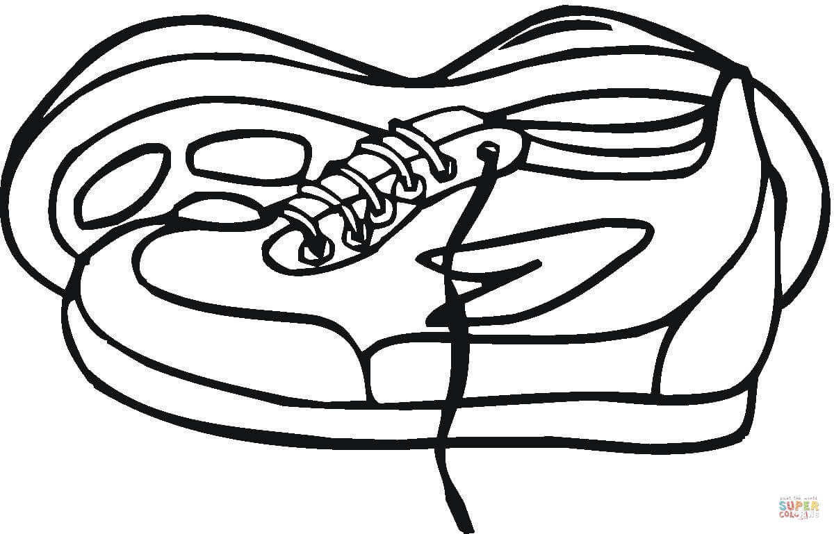 Sneakers to Play Football coloring page | Free Printable Coloring ...
