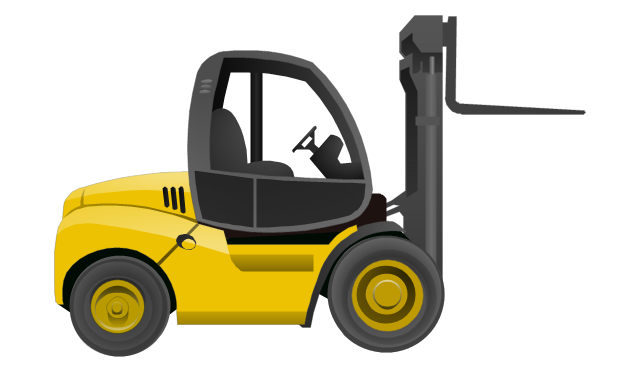 Industrial vehicles - Vector stencils library | Truck vehicle ...