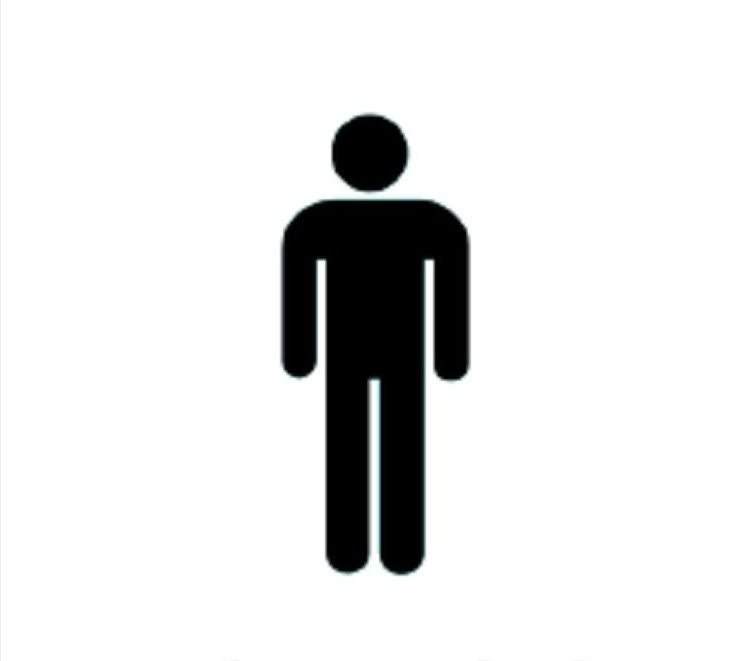Mens restroom clipart