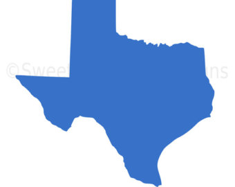 Texas outline | Etsy