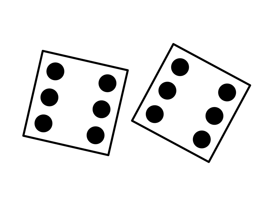 Dice Pair, 6-6 | ClipArt ETC