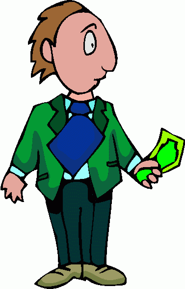 Man With Money Clipart