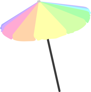 Beach umbrella clipart