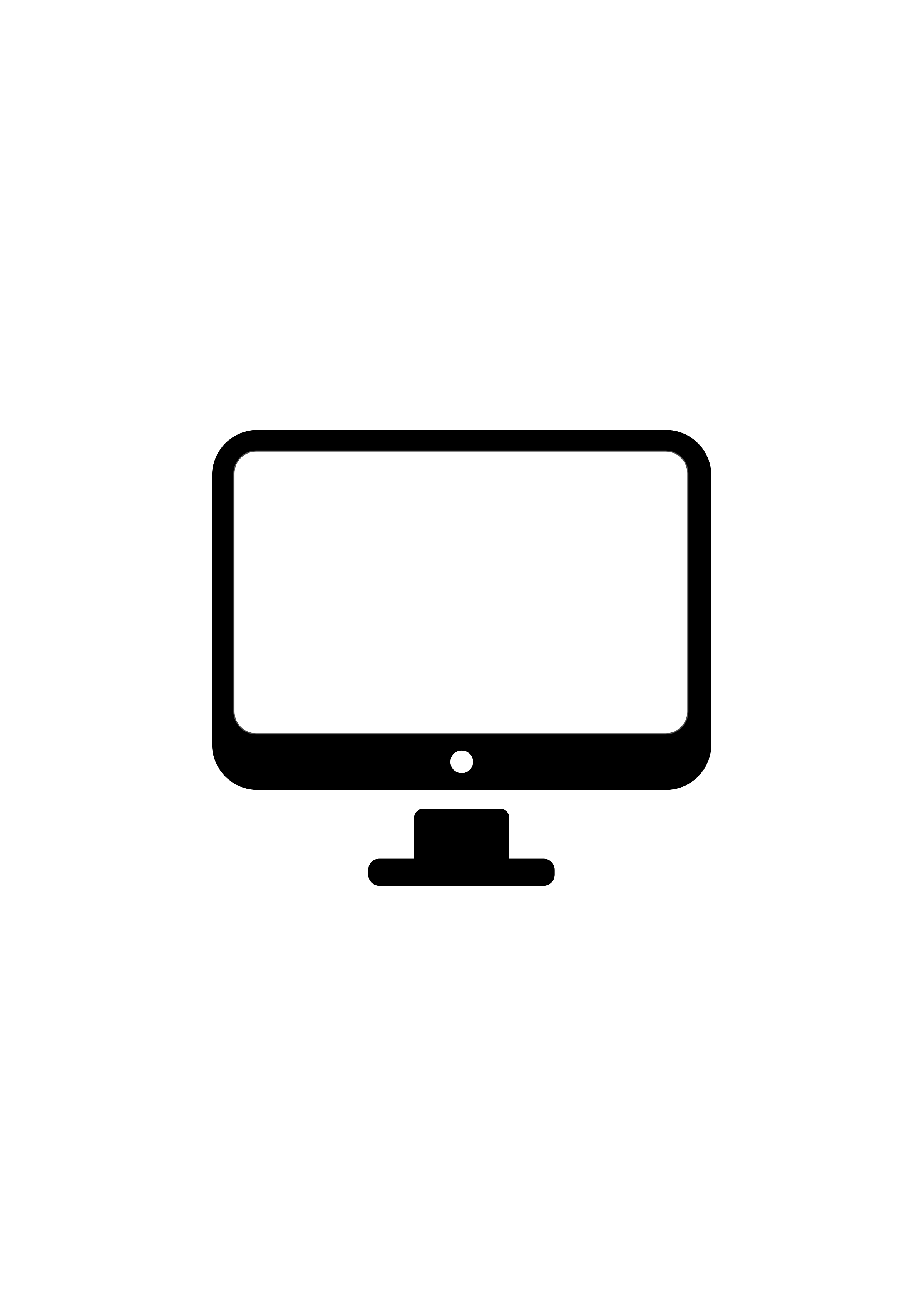 Clipart - Computer monitor